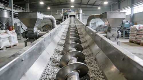 Kasus Aplikasi Conveyor Sekrup Baja Rinsing dalam Pengolahan Pupuk