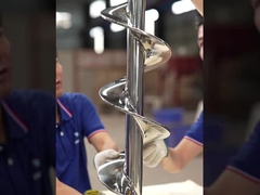 AS0001 Baja tahan karat kecil Grain Flexible Auger Screw Flight untuk permintaan khusus