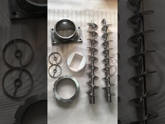 Auger Stainless Steel Feedscrew Pabrik Barrel Worm Harden Steel Feed Screw