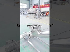 Conveyor sekrup vertikal dengan hopper untuk bahan