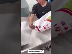 Conveyor sekrup miring fleksibel dari stainless steel untuk industri kimia