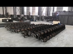 Segmen baja tahan karat spiral conveyor kekuatan tinggi pisau poros
