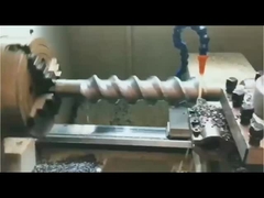 Sekrup ekstrusi tunggal dengan kepala pencampuran untuk pembuatan pipa granular PE, PPR, dan PP