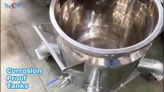 Kapal Reaksi Kustom Tangki Penyimpanan 500L Berkualitas Tinggi Tangki Penyimpanan Baja Tahan Karat SS304/SS316L/C