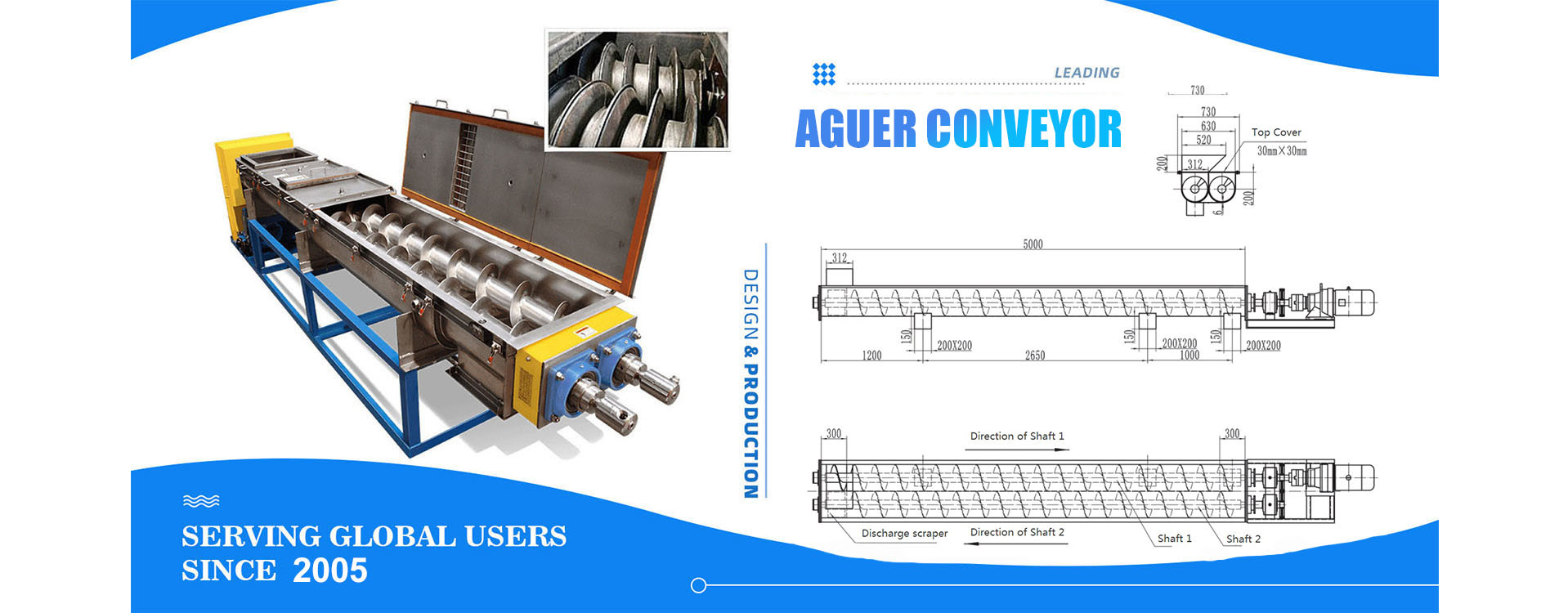 kualitas Conveyor Penggerek Sekrup pabrik