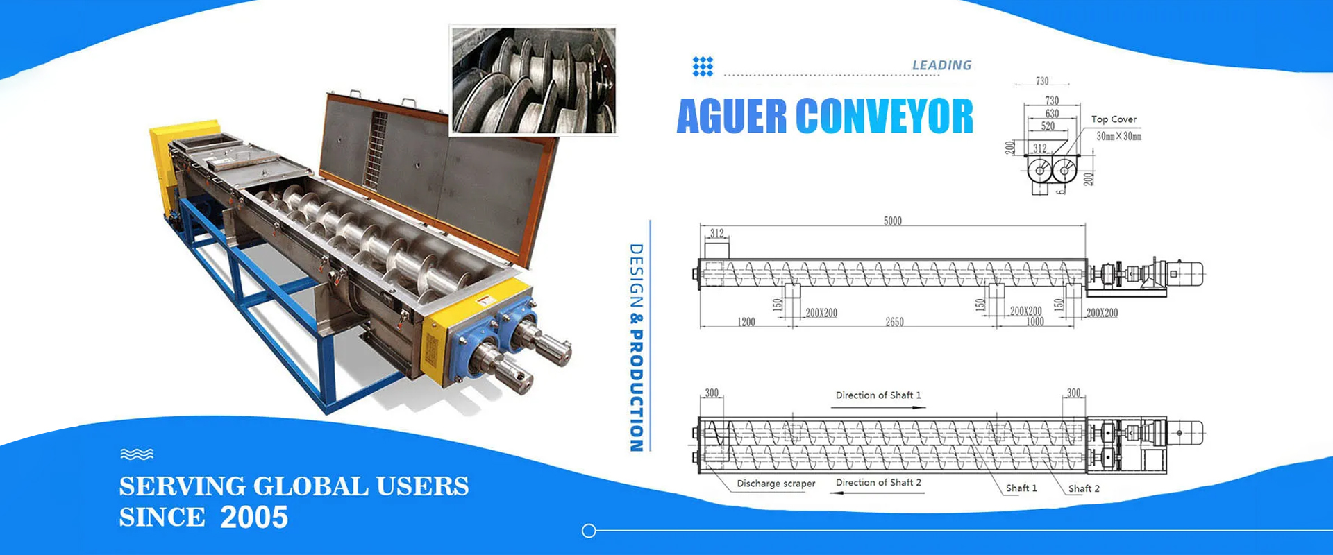 kualitas Conveyor Penggerek Sekrup pabrik