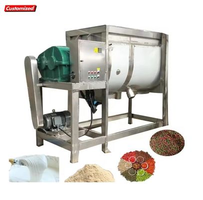 Harga yang bagus Rentang panas Mudah dioperasikan Mixer pita horisontal dengan desain yang disesuaikan untuk pencampuran bubuk industri on line