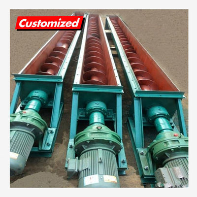 Beli OEM Custom Grain Seed Poultry Feed Powder Flour Transportation Equipment Auger Conveyor Pengangkutan pembuatan online