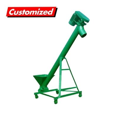 Harga yang bagus Heavy Duty Carbon Steel Screw Auger Feeder Disesuaikan tahan panas untuk Pengangkutan Pellet Industri on line