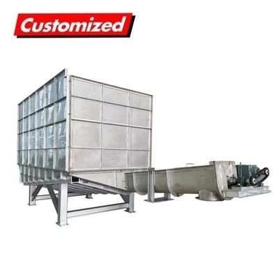 Beli Stainless Steel Vertikal Fleksibel Auger Conveyor Panas Tahan Dengan Hopper pembuatan online