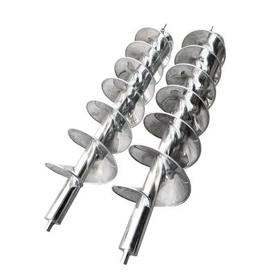 Harga yang bagus Konveyor Auger Tanpa Poros Tahan Panas Stainless Steel Kustom untuk Aplikasi Industri on line