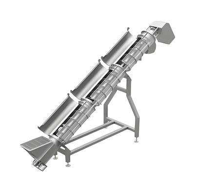 Harga yang bagus Conveyor spiral tahan lama dari stainless steel untuk pengolahan makanan dan penanganan bahan dengan kecepatan yang dapat disesuaikan on line