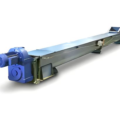 Harga yang bagus Conveyor spiral tanpa batang baja tahan karat berbentuk U untuk semen lumpur dan pemakanan bubuk kering on line