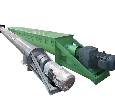 Harga yang bagus Konveyor spiral berbentuk U tabung miring untuk semen Batubara Pasir basah Limbah Beras Dan Partikel Serbuk Es Krim on line