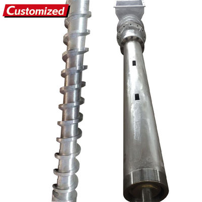 Harga yang bagus Ekstruder sekrup plastik daur ulang mikro yang disesuaikan, selongsong laras sekrup tunggal, baja tahan karat cocok untuk ekstruder plastik PVC Plastify Extruder Single Screw Barrel on line