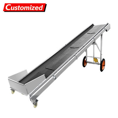 Harga yang bagus oem Mobile Folding Industrial Inclined Belt Conveyor for Loading and Unloading Goods Belt Inclined Conveyor Factory, Farms, Energy & Mining, Food & Beverage Shops on line