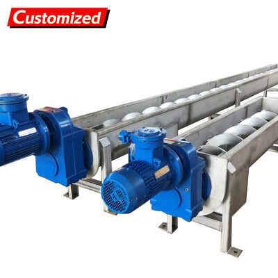 Harga yang bagus Conveyor sekrup yang disesuaikan Conveyor sekrup otomatis tanpa poros Tubular Winch Integrated Sludge Conveying and Filter Pressing Equipment Untuk mengangkut bubuk lumpur dan bahan baku granular on line