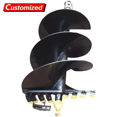 Harga yang bagus Mesin Pengeboran Custom Auger Bits Pengeboran Lampiran untuk Excavators kompak Bits Pengeboran Hidraulik Pengeboran Hidraulik Drive Excavator, Traktor, Jack, Backhoe on line
