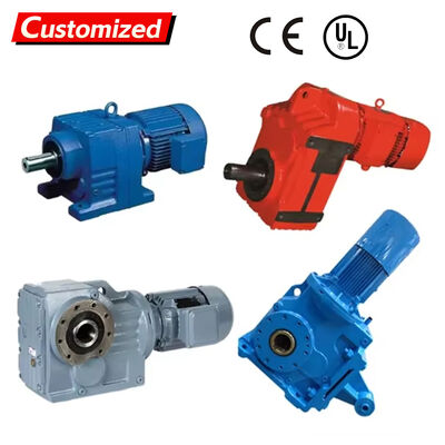Harga yang bagus Custom 1.1 kW Single-Stage Reduction RV Series Worm Gearbox Motor Reducer dengan Helical Gears untuk Mesin Industri on line