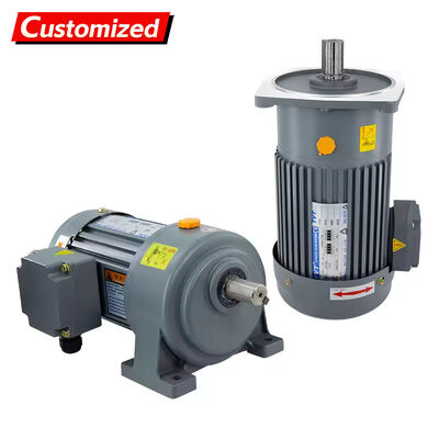 Harga yang bagus CE Certified AC Geared Motor 100W ~ 7,5KW Single-Phase / Three-Phase Adjustable Speed Gear Reducer Motor on line