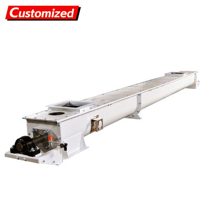 Harga yang bagus Panas tahan Trough Screw Auger Conveyor dengan beberapa inlet & outlet dan panjang yang dapat disesuaikan untuk pengolahan bahan bubuk kering On line