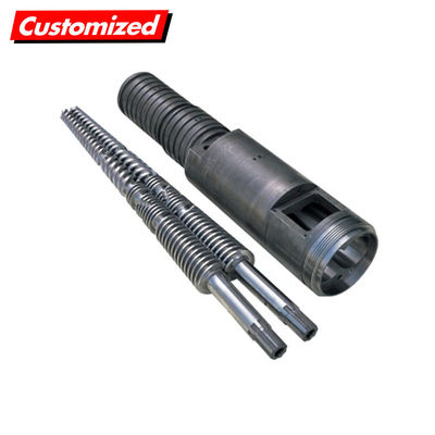 Harga yang bagus Bimetallic Nitriding Parallel Twin Screw Barrel Untuk Mesin Extruder Twin Screw on line