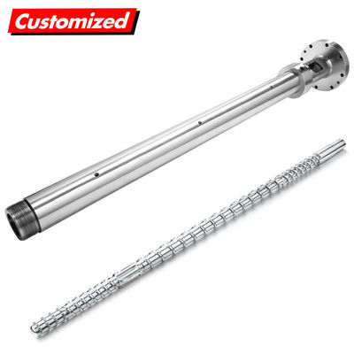 Harga yang bagus Disesuaikan Extrusion Screw Barrel Pipe Extrusion Injection Molding Screw Barrel on line