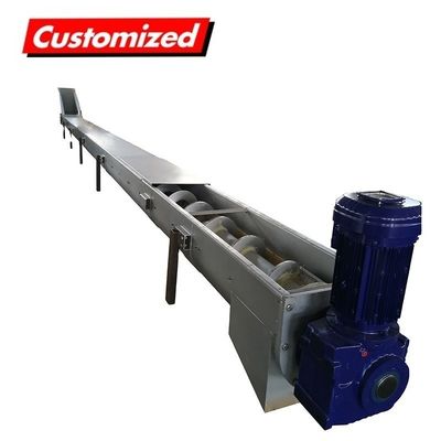 Harga yang bagus KX0015 OEM Custom Continuous Sludge Cake Conveying Machinery Screw Incline Shaft Conveyor Mesin Pengangkutan Kulit Limbah on line