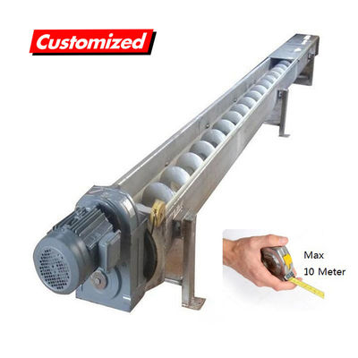 Harga yang bagus Conveyor Screw Auger yang dapat disesuaikan tahan panas dari stainless steel untuk transportasi biji-bijian dan kimia on line