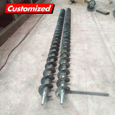 Harga yang bagus ODM/OEM Bagian Sekrup Auger Penerbangan Sekrup Kontinu Kustom Konveyor Pisau Spiral Baja Tahan Karat on line