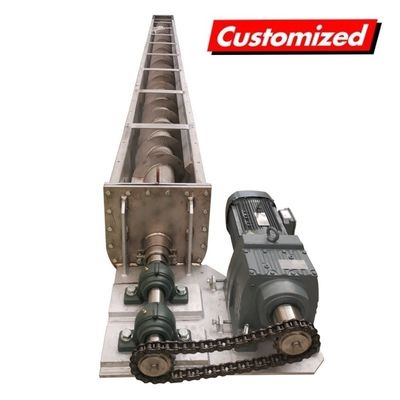 Harga yang bagus Konveyor Sekrup Auger Berbentuk U Tahan Panas Baja Tahan Karat dengan Dimensi yang Disesuaikan on line