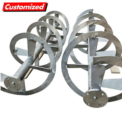 Harga yang bagus Viscosity Impeller Helical Ribbon Agitator Screw Auger Disesuaikan Untuk Mesin on line