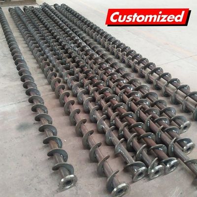 Harga yang bagus tahan api fleksibel sekrup penggergaji panjang tahan lama sekrup konveyor poros perakitan untuk pabrik manufaktur on line