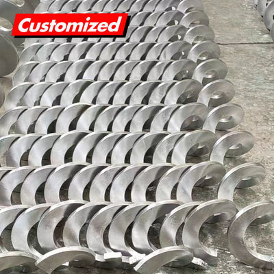 Harga yang bagus Sekrup Auger Tanpa Poros Tahan Panas Baja Tahan Karat untuk Sistem Konveyor yang Disesuaikan on line