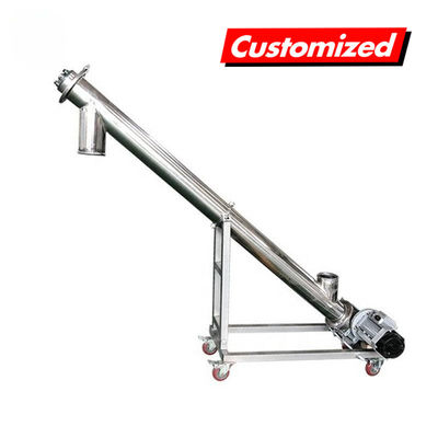 Harga yang bagus OEM Disesuaikan Stainless Steel tahan panas Fleksibel Sekrup Auger Feeder untuk Conveyor Powder on line