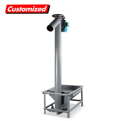 Harga yang bagus Wear Resistance Stainless Steel Vertical Screw Lift Conveyor Disesuaikan untuk Pengangkutan Bubuk on line