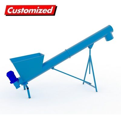 Harga yang bagus Industri OEM Custom Hopper Auger Conveyor Conveyor Sekrup Fleksibel untuk kerikil beton on line