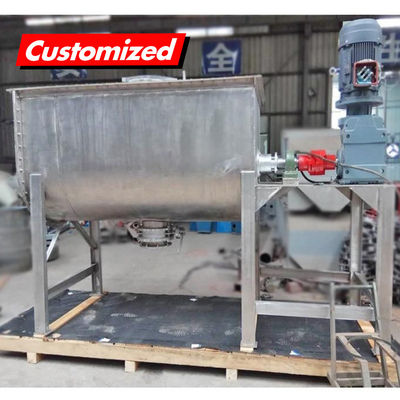 Harga yang bagus CE bersertifikat stainless steel horizontal ribbon mixer untuk OEM Custom Auger Conveyor on line