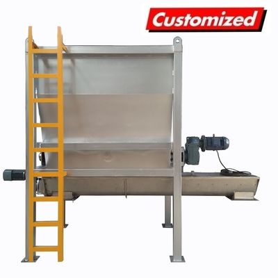Harga yang bagus Custom Hopper Horizontal Screw Mixer untuk Perpaduan Bubuk di Industri Sistem Conveyor on line