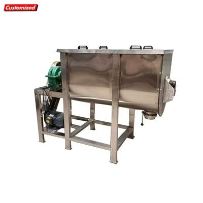 Harga yang bagus Kapasitas Tinggi Disesuaikan Horizontal Ribbon Mixer untuk Mudah Untuk Mengoperasikan Powder Mixing on line