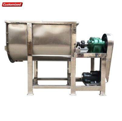 Harga yang bagus 500kg Kapasitas stainless steel ribbon mixer dengan kontrol kecepatan variabel untuk industri campuran bubuk on line