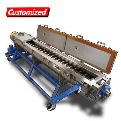Harga yang bagus Interlayer Dingin Screw Auger Conveyo Penghematan Daya Makanan Auger Conveyor on line