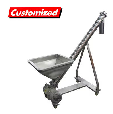 Harga yang bagus SS304 SS316 Sekrup Pemanfaatan Conveyor Pemanfaatan Peralatan Pemanfaatan Fleksibel Output Auger Feeder on line
