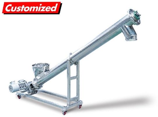 Harga yang bagus Stainless Steel tahan panas presisi tinggi sekrup penggerek pemakan dan konveyor sekrup fleksibel untuk transportasi bubuk on line