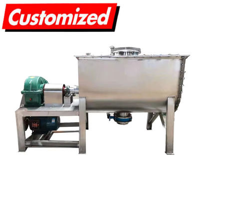 Harga yang bagus 2024 OEM Disesuaikan Efisiensi Tinggi Mudah Dioperasikan Blender Ribbon Horizontal Powder Mixer on line