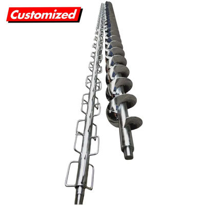 Harga yang bagus Disesuaikan Precision High Food Grade Auger Sekrup Spiral Blade untuk Conveyor Sekrup on line