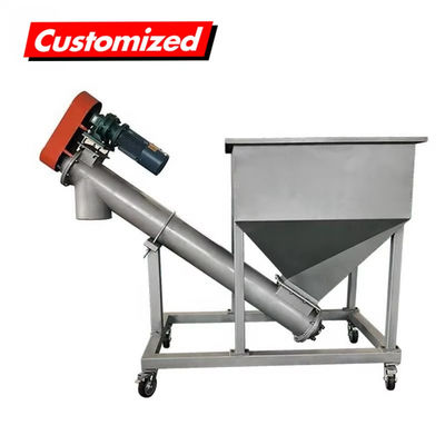 Harga yang bagus Mesin pengisi stainless steel feeder 2m miring sekrup Auger Conveyor Conveying System on line