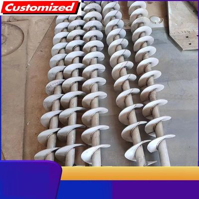 Harga yang bagus Sekrup Stainless Steel Presisi Tinggi SS304 SS316 Sekrup Penggerek Tanpa Poros Disesuaikan untuk Mesin Konveyor Farm on line