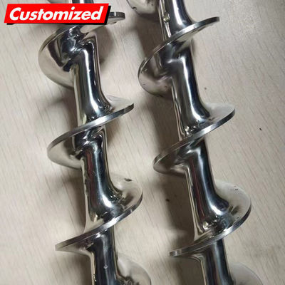 Harga yang bagus 45 derajat Kemiringan Angle Shaftless Auger Screw Conveyor untuk bahan fluidity miskin on line