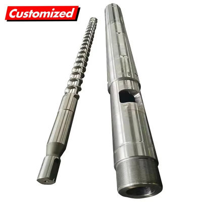 Harga yang bagus Bimetallic High-Precision Customizable Screw Barrel Set untuk Injection Molding dan Extrusion on line